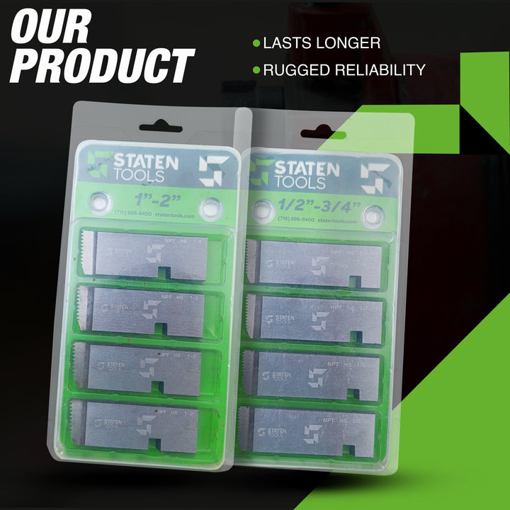 Staten Tools NPT Universal 47770 1"-2" HS Hardened Steel Pipe Dies Fits RIDGID 811, 811A, 815A Die Head : Buy Online At Best Price In KSA - Souq Is Now - Foto 8