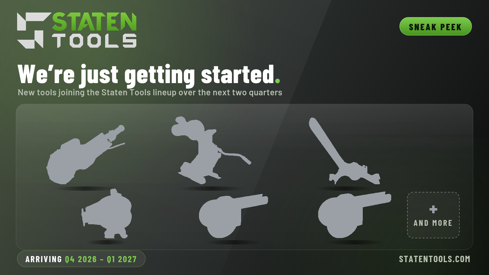 Staten Tools sneak peek — new tools arriving Q4 2026 to Q1 2027