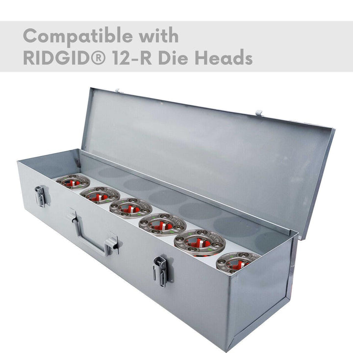 Staten Tools 38625 Metal Carrying Case fits RIDGID® 12-R Die Heads 12R Ratchet a - Staten Tools 