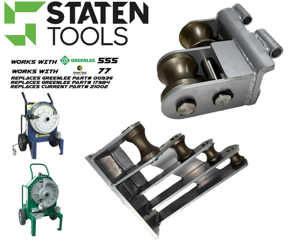 Staten Tools 1-1/2"- 2" & 1/2"- 1-1/4" Roller Support for Greenlee 555 / Current