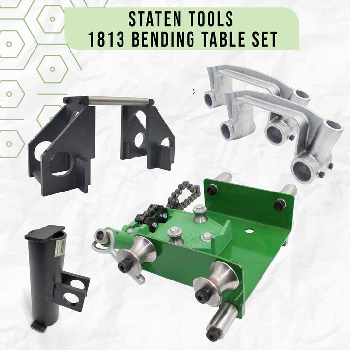 Staten Tools 1813 Bending Table Set for Greenlee 881 & 881ct Benders 2 1/2 to 4 - Staten Tools 